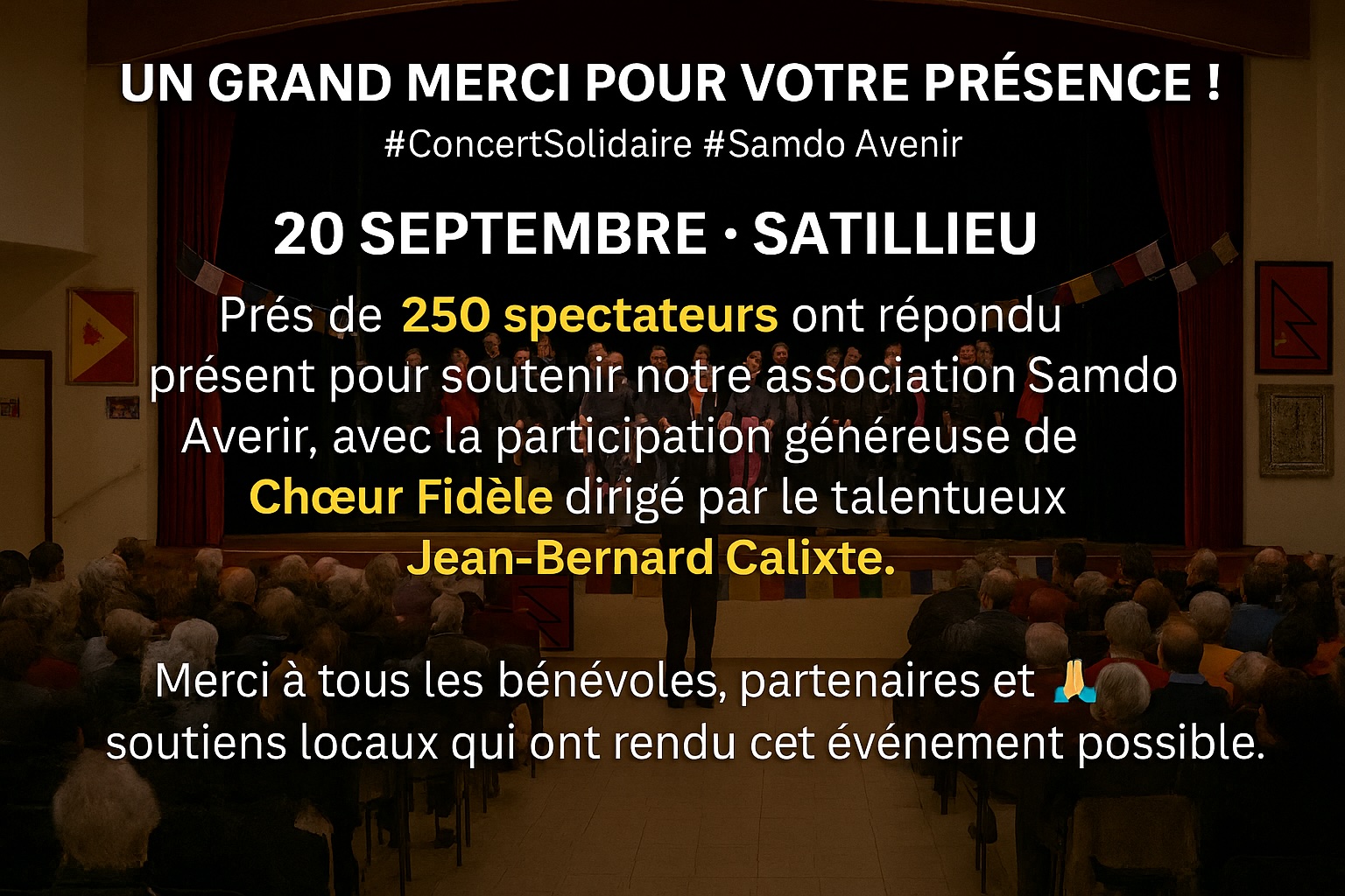 Remerciements concert septembre 2025