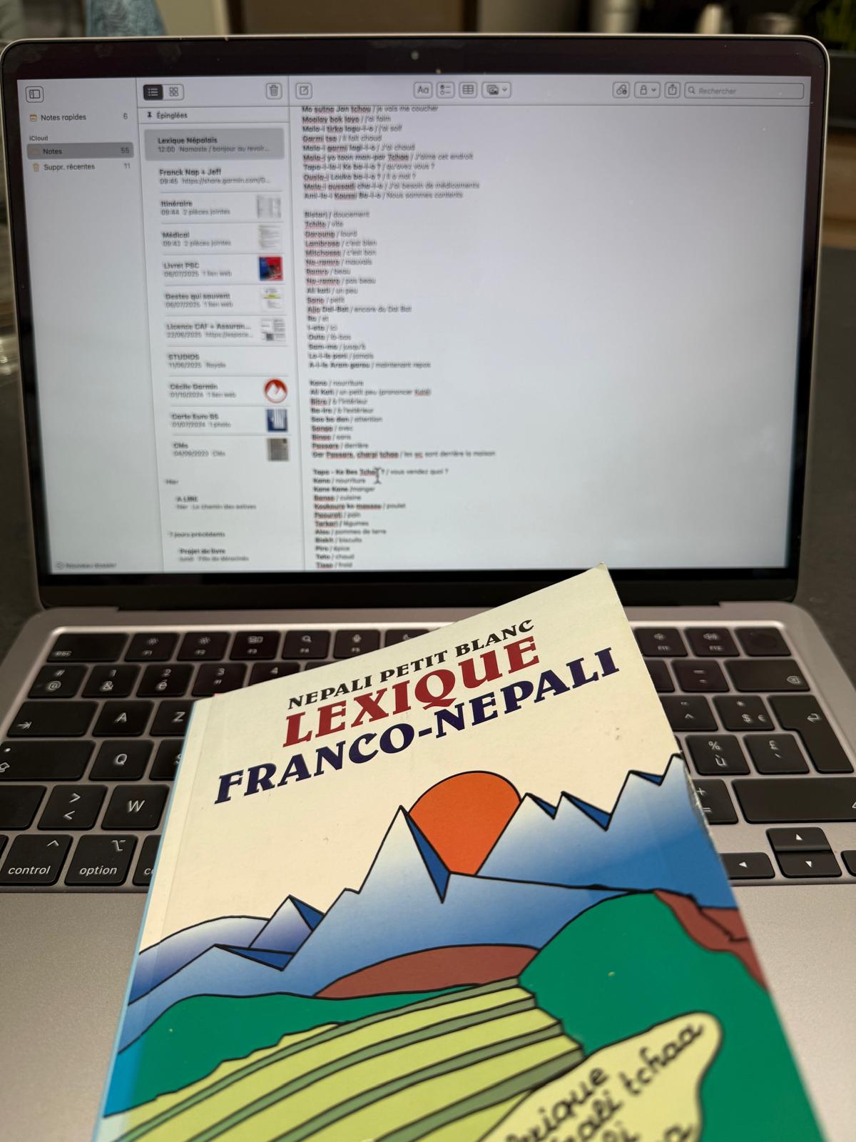 Preparation lexique franco nepali